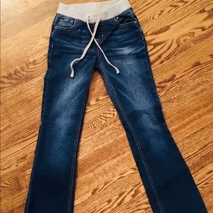 Kids bootcut jeans.